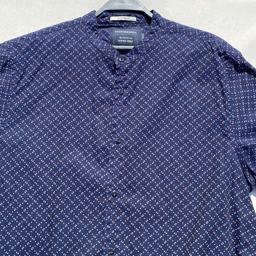 Scotch & Soda collarless button down shirt XL